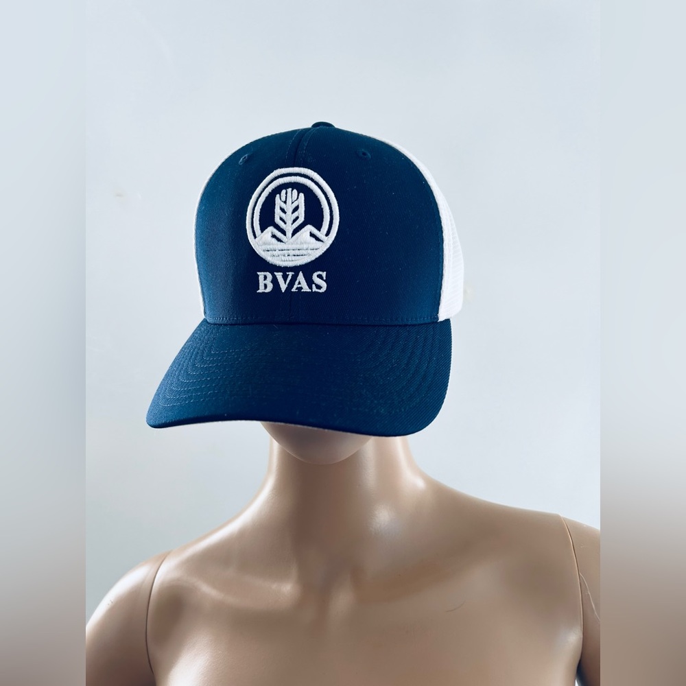 Female baseball cap, blue and white,